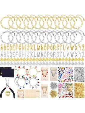 DIY Paperclip Charm Bracelet Kit - 769 Pcs for Christmas Crafts & Gifts